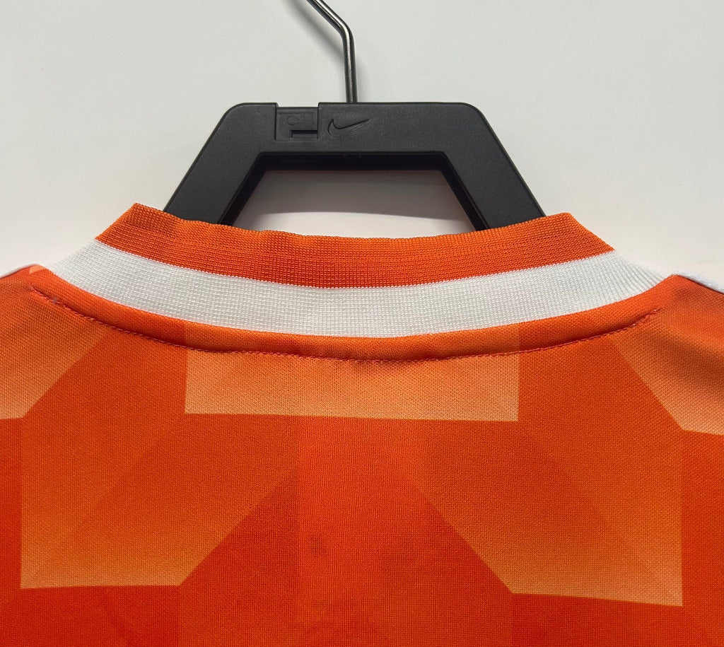 Netherlands 1988 Vintage Retro Bold Orange Home Jersey