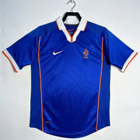 Netherlands 1998 Vintage Retro Blue Away Jersey