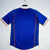 Netherlands 1998 Vintage Retro Blue Away Jersey