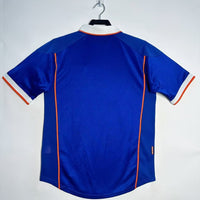 Netherlands 1998 Vintage Retro Blue Away Jersey