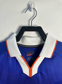 Netherlands 1998 Vintage Retro Blue Away Jersey