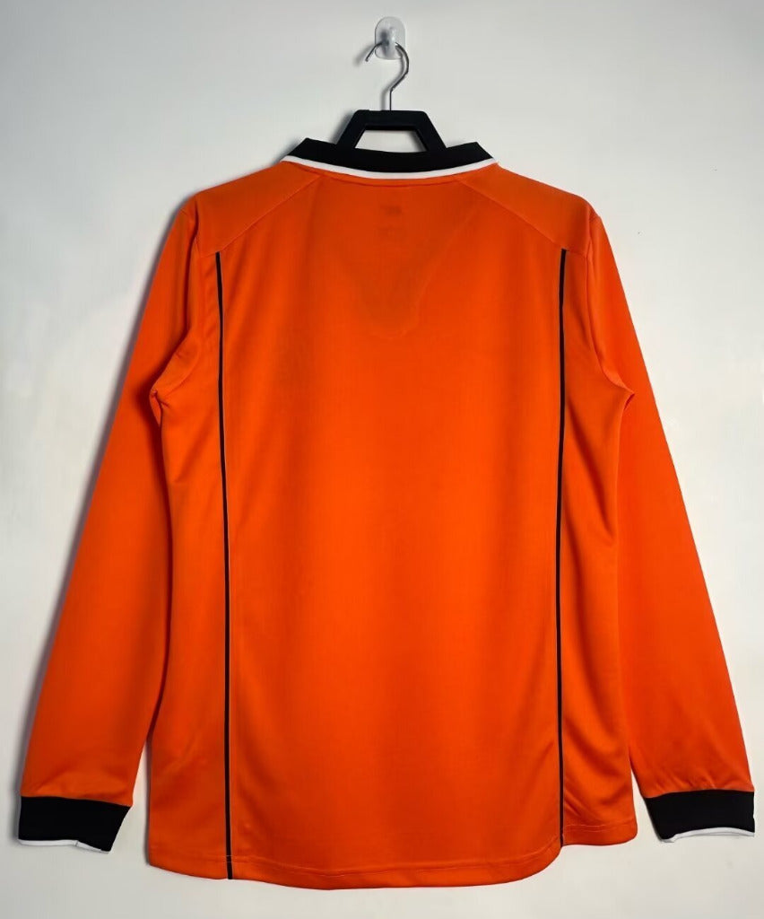 Netherlands 1998 Vintage Retro Orange Home Long Sleeve Jersey