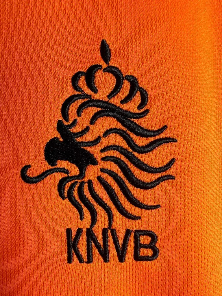 Netherlands 1998 Vintage Retro Orange Home Long Sleeve Jersey