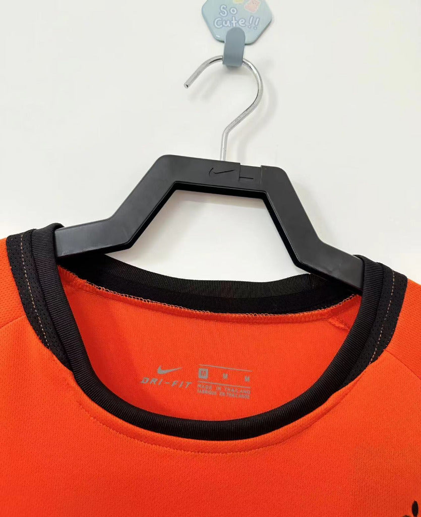 Netherlands 2002 Vintage Retro Orange Home Jersey