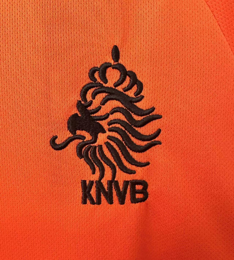 Netherlands 2002 Vintage Retro Orange Home Jersey