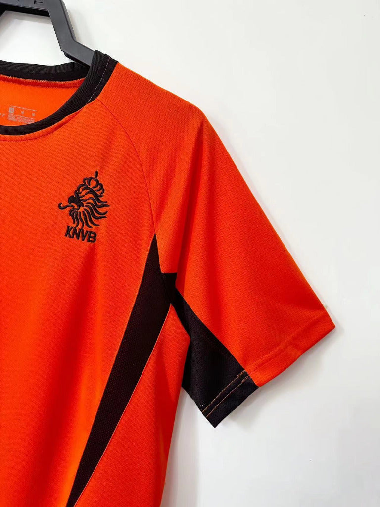 Netherlands 2002 Vintage Retro Orange Home Jersey