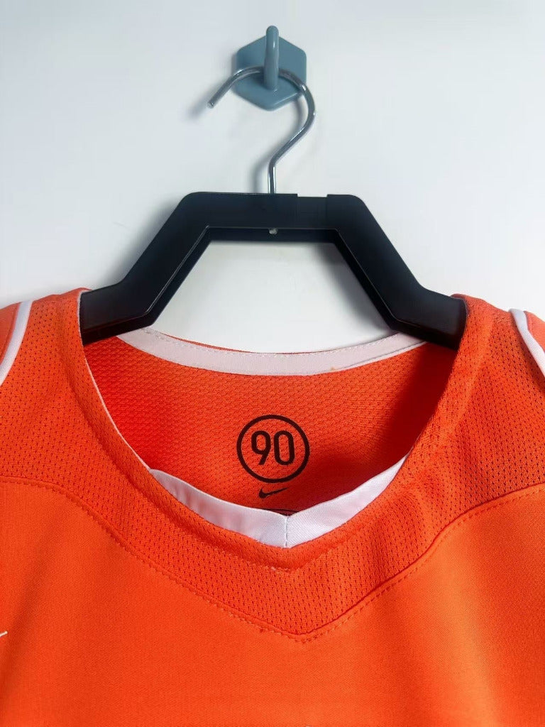 Netherlands 2004 Vintage Retro Orange Home Jersey