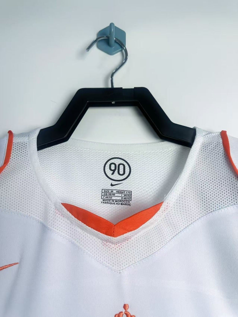 Netherlands 2004 Vintage Retro White Away Jersey