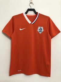 Netherlands 2008 Vintage Retro Orange Home Jersey