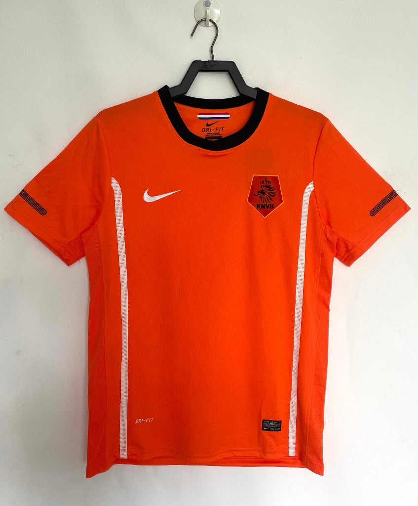 Netherlands 2010 Vintage Retro Orange Home Jersey