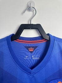 Netherlands 2014 Vintage Retro Blue Away Jersey