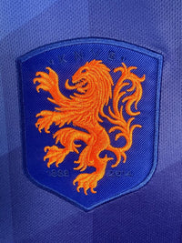 Netherlands 2014 Vintage Retro Blue Away Jersey