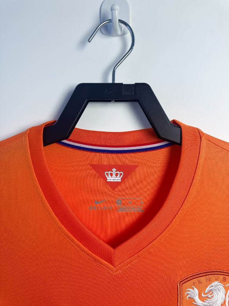 Netherlands 2014 Vintage Retro Orange Home Jersey