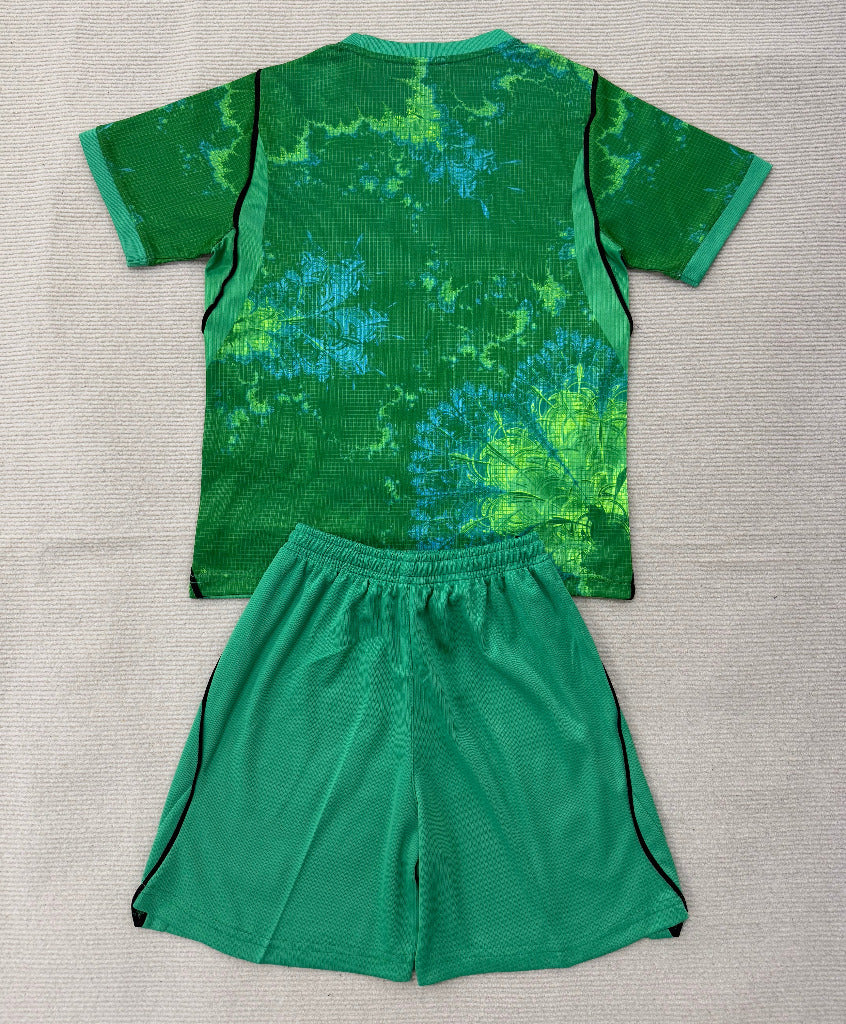 Netherlands 2026 Green Goalkeeper Kids Jersey Set