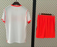 Netherlands 2026 White/Orange Away Kids Jersey Set