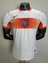 Netherlands 2026 White/Orange Away Player Version Jersey