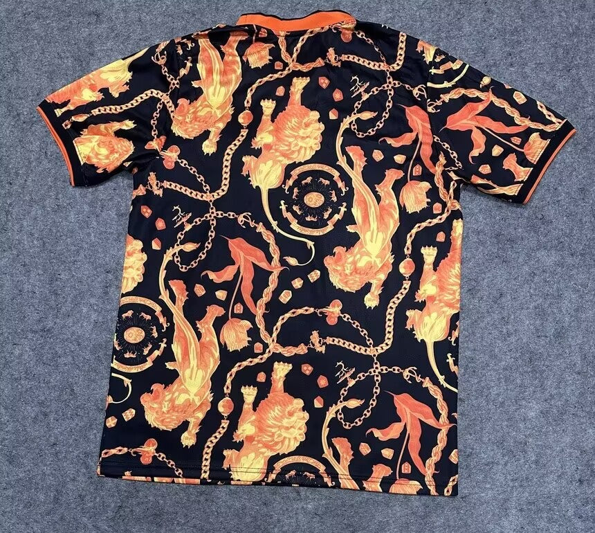 Netherlands 26/27 Black/Orange Pre-Match Jersey