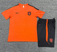 Netherlands 26/27 Classic Orange/Black Training Kids Jersey Set