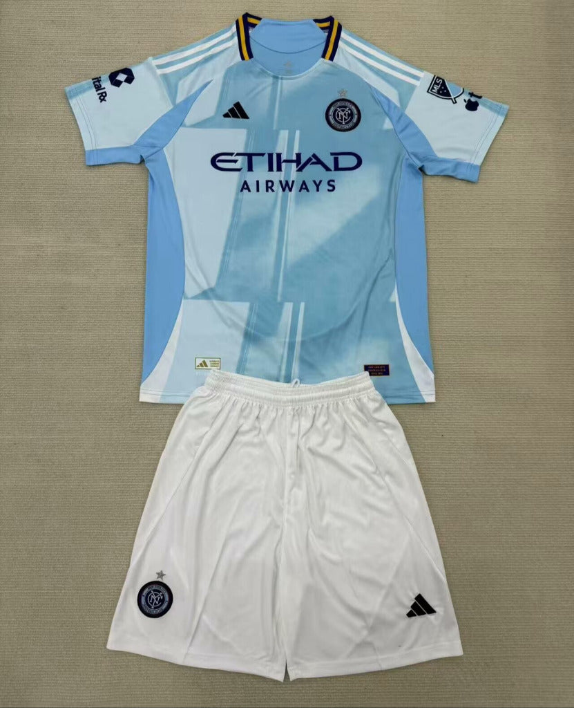 New York City 25/26 Blue Home Kids Jersey Set