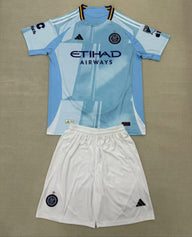 New York City 25/26 Blue Home Kids Jersey Set