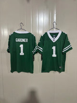New York Jets 25/26 Gardner #1 Green/White Kids Jersey