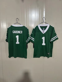 New York Jets 25/26 Gardner #1 Green/White Kids Jersey