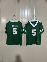 New York Jets 25/26 Wilson #5 Green/White Kids Jersey