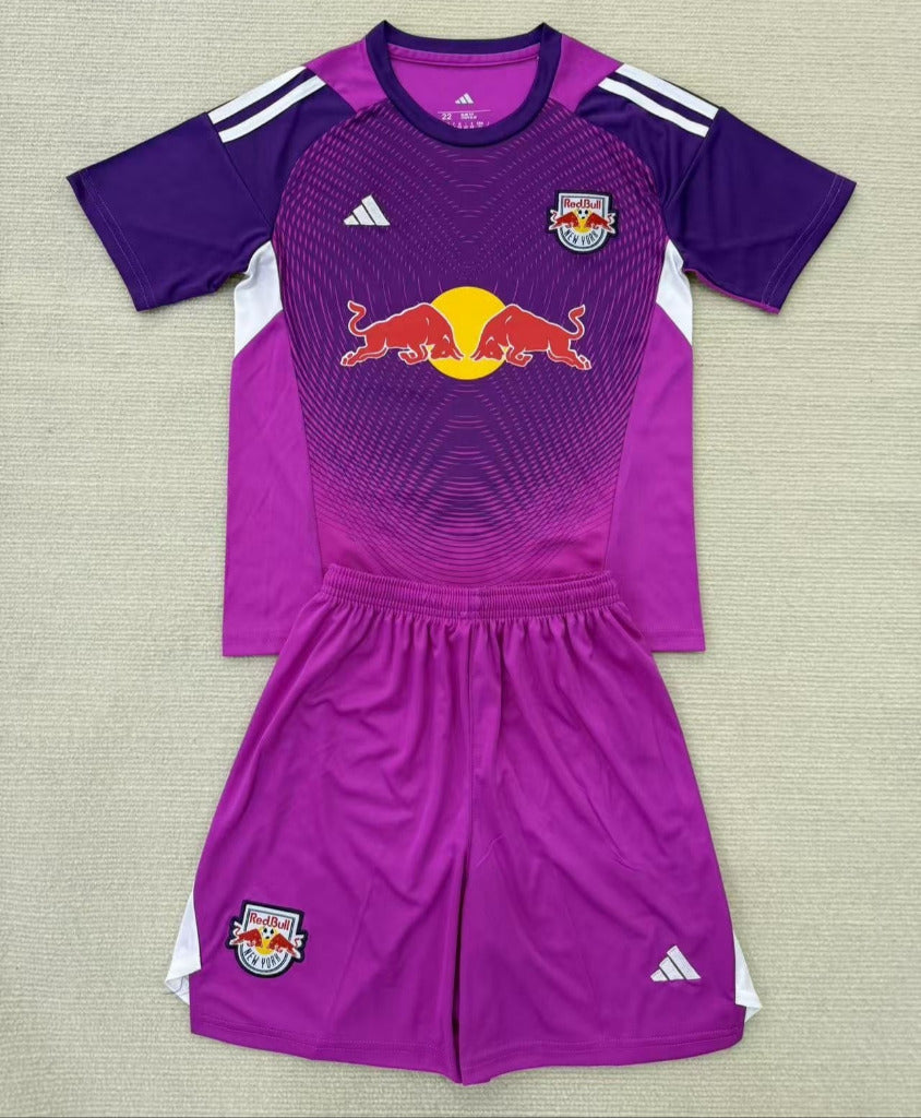 New York Red Bulls 25/26 Purple Goalkeeper Kids Jersey Set