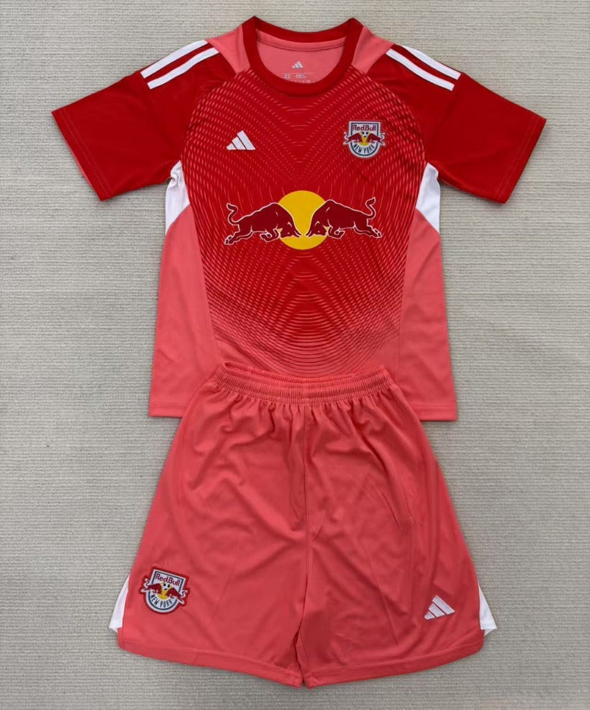 New York Red Bulls 25/26 Red Goalkeeper Kids Jersey Set