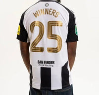 Newcastle 2025 Black/White Stripes Home Jersey