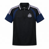 Newcastle 26/27 Black/Blue/White Stripes Polo Jersey