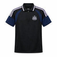 Newcastle 26/27 Black/Blue/White Stripes Polo Jersey