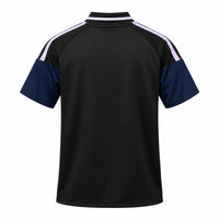 Newcastle 26/27 Black/Blue/White Stripes Polo Jersey
