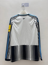Newcastle 26/27 Black/White Barcode Stripe Home Long Sleeve Jersey