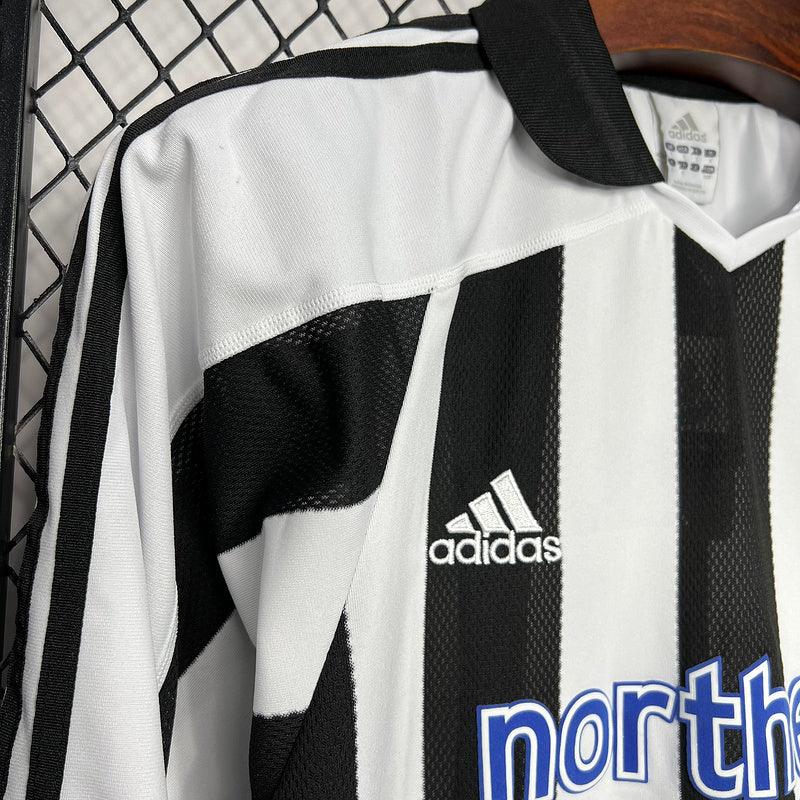 Newcastle United 2003/05 Vintage Retro Home Long Sleeves Jersey