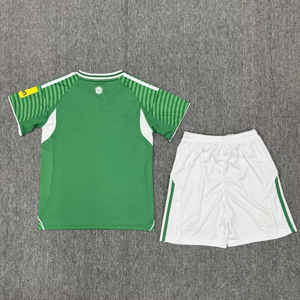 Newcastle United 25/26 Green Away Kids Jersey Set