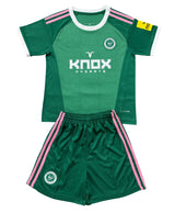 Newcastle United 26/27 Green/White/Pink Stripes Goalkeeper Kids Jersey Set