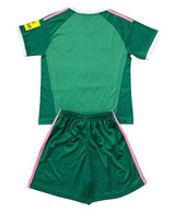Newcastle United 26/27 Green/White/Pink Stripes Goalkeeper Kids Jersey Set