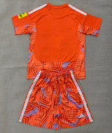 Newcastle United 26/27 Orange/White Stripes Goalkeeper Kids Jersey Set