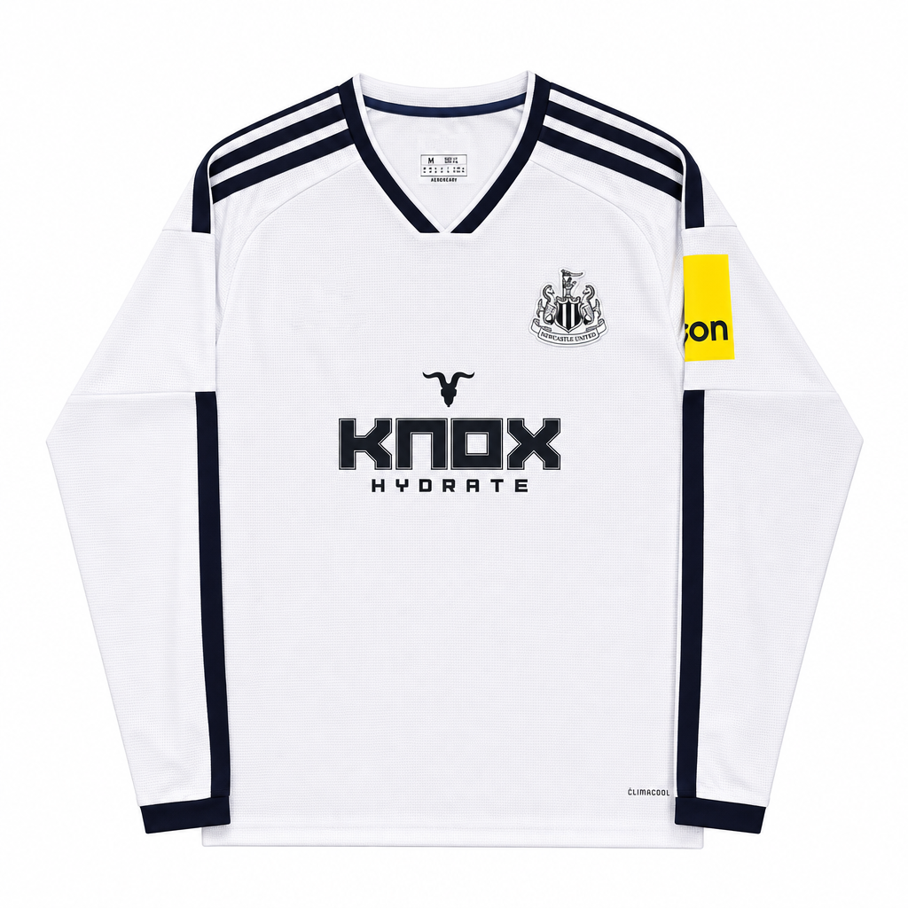 Newcastle United 26/27 White/Black Stripes Third Long Sleeve Jersey