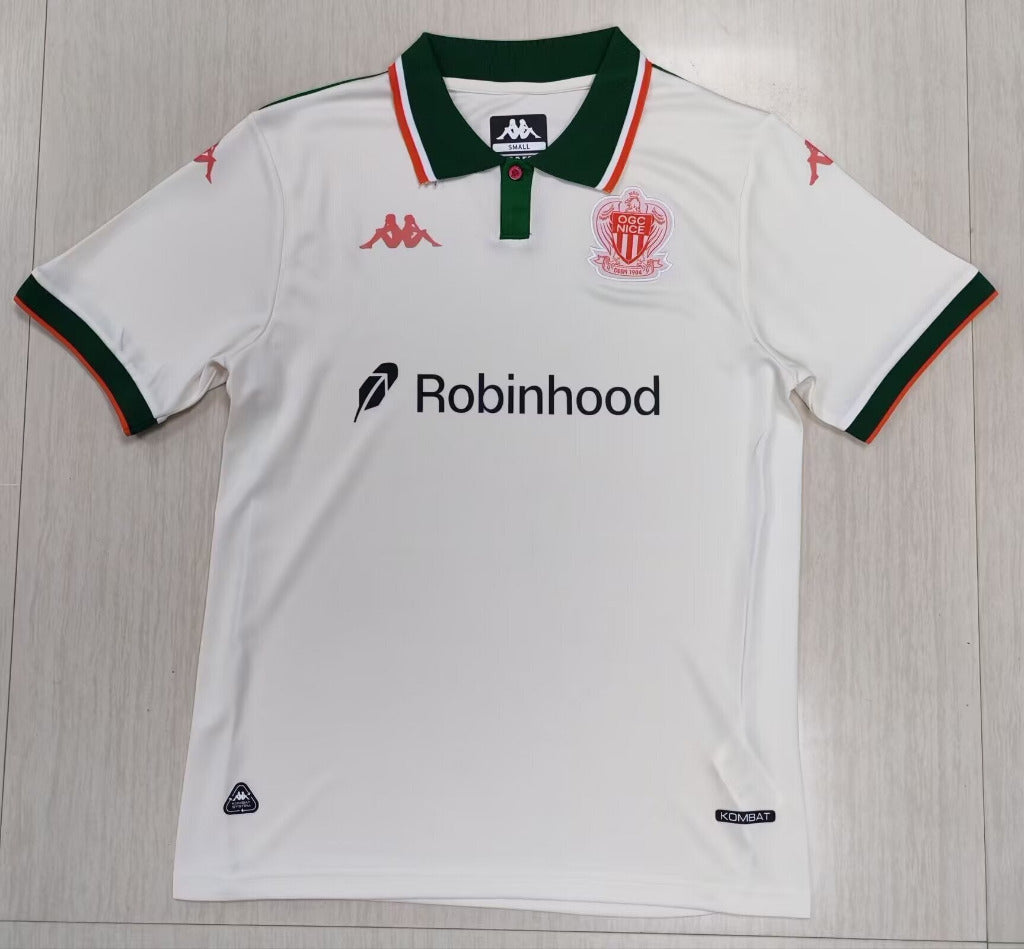 Nice 25/26 White Away Jersey