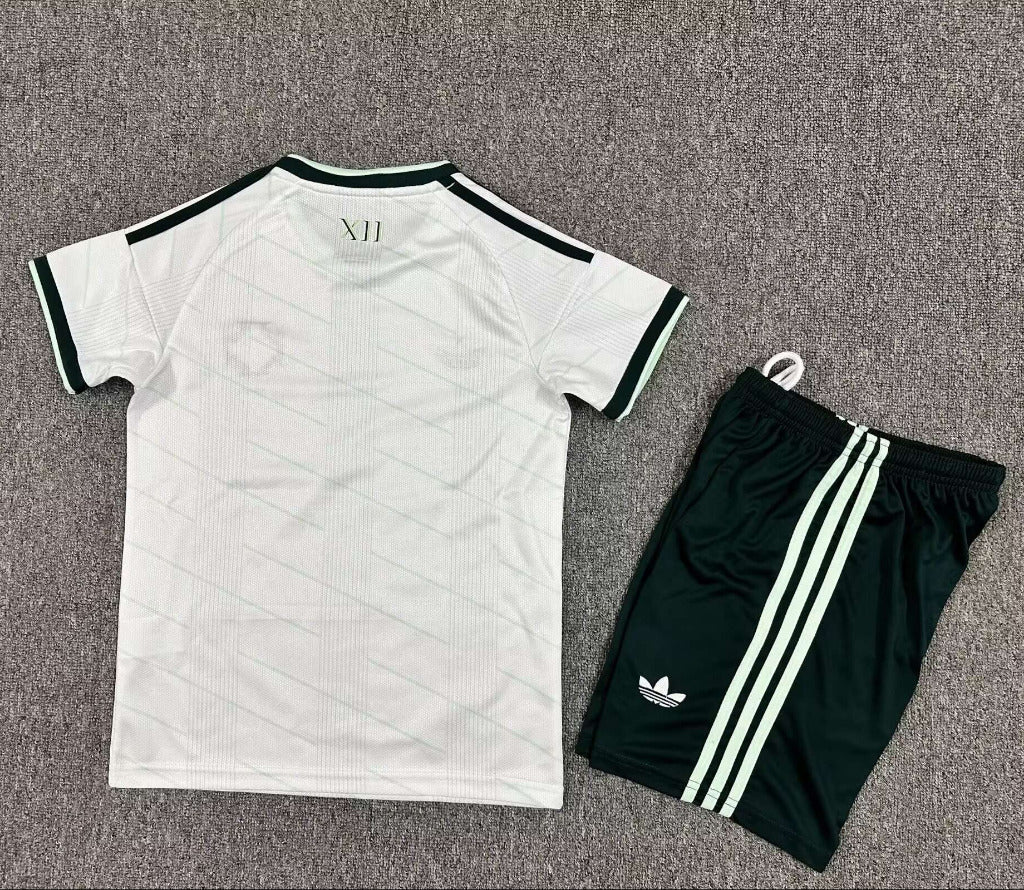 Northern Ireland 2026 White/Black Away Kids Jersey Set