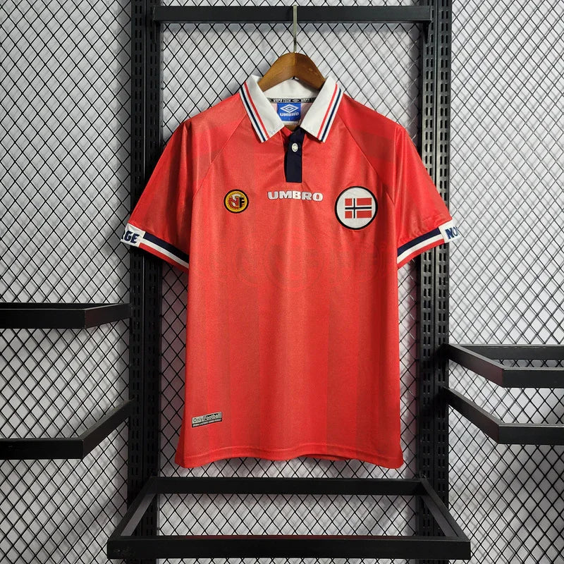 Norway 1998/99 Vintage Retro Red Home Jersey