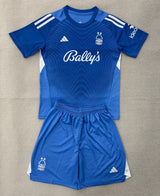 Nottingham Forest 25/26 Blue/White Goalkeeper Kids Jersey Set