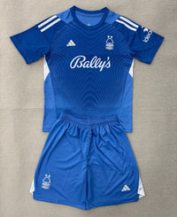 Nottingham Forest 25/26 Blue/White Goalkeeper Kids Jersey Set