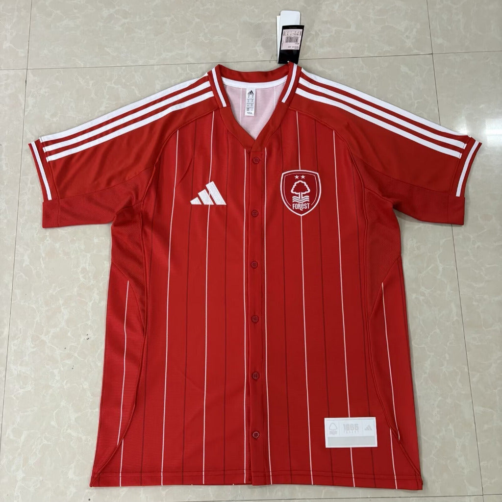 Nottingham Forest 25/26 Red Baseball Jersey