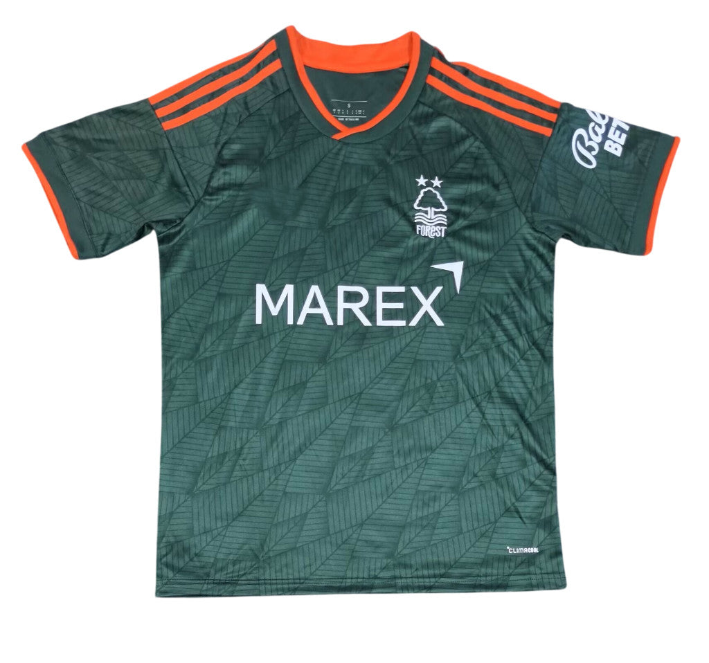 Nottingham Forest 26/27 Dark Green/Red Trim Away Jersey