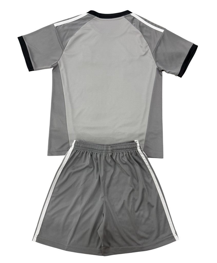 Nottingham Forest 26/27 Gray/White Shoulder Stripes Goalkeeper Kids Jersey Set