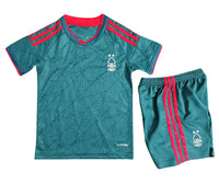 Nottingham Forest 26/27 Green/Red Stripes Away Kids Jersey