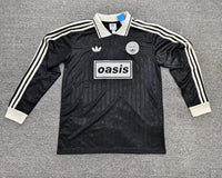 Oasis 25/26 Black/White 3 Stripes Long Sleeve Jersey